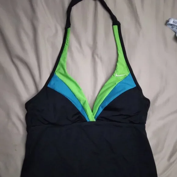 Nike halter tankini bathing suit top - Picture 1 of 7